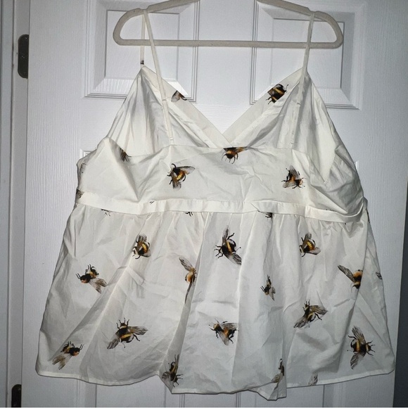 NWT Victoria Beckham x Target Bee Print Empire Waist Camisole Top Size 3X - Picture 2 of 7